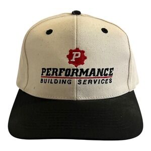 Vintage Performance Building Service Mens Cap Hat Strapback Adjustable Trucker